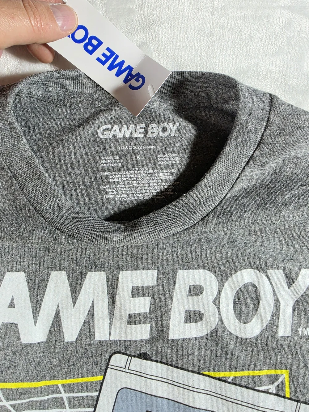 Nintendo Game Boy Graphic Tee - Gray